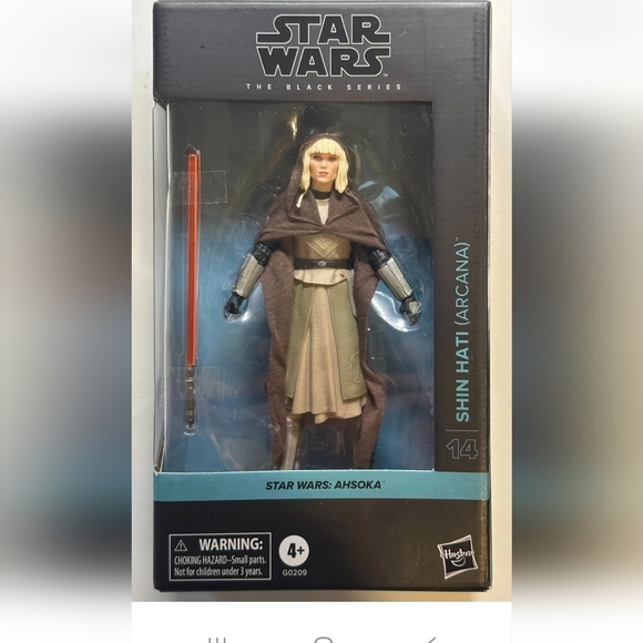 New Ahsoka Shin Hati Hasbro Star Wars Figure with Brown Cloak 6" - Picture 1 of 6
